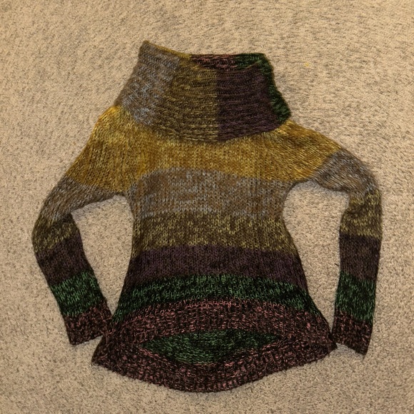 JohnPaulRichard Sweaters - JohnPaulRichard Multicolor Cowl Neck Sweater